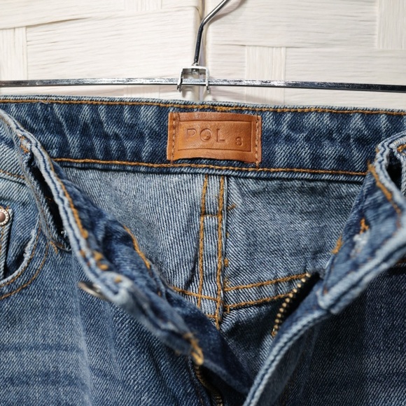 POL Women Jeans Distressed Denim Medium Wash Sz S - Picture 3 of 9